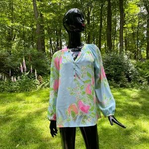 Lilly Pulitzer Silk Shirt Sz S
